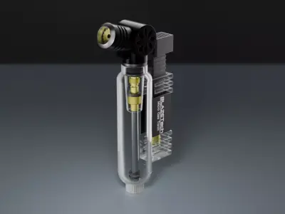 Gas Torch Low-poly 3D model purchase