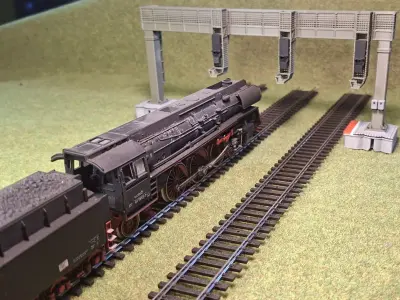 Deutsche Bahn Triple Signal Bridge Mod2 1-87 FDM color 3D print model