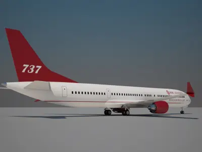 BOC Aviation Boeing 737 max 10 3D model