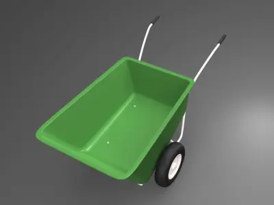 Wheelbarrow 3D model 8
