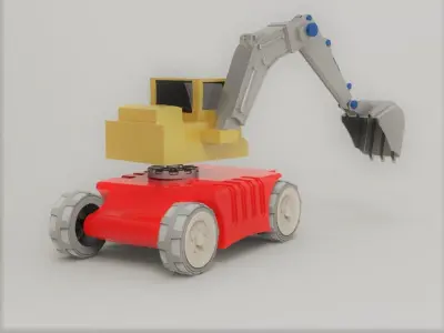 Mini Excavator 3D model purchase