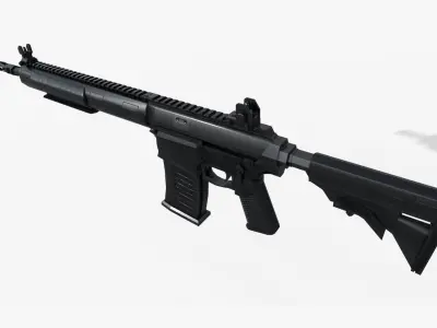 Troy Par Rifle Gun Low-poly 3D model