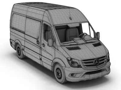 Mercedes-Benz Sprinter DPD 3D model