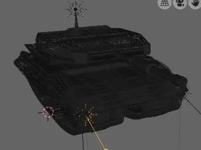 war tank for games 3D model