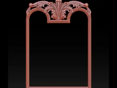 3D Frame - Wood Carving STL Model for CNC Router 3D print model order