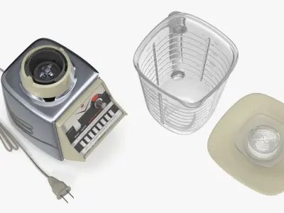 Osterizer Pulse Matic 16 Vintage Blender Beige 3D model