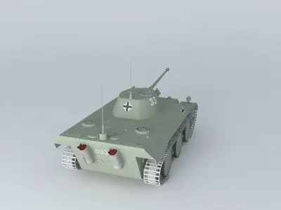 VK1602 Leopard Reconnaisance Tank 3D model