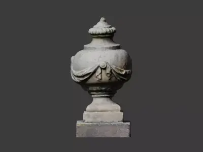 Old Stone Ornament 3D model