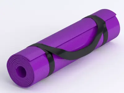 Yoga Mat purple 3D model