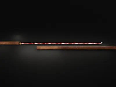 Weapon Stright Sword 3D Model 3D model