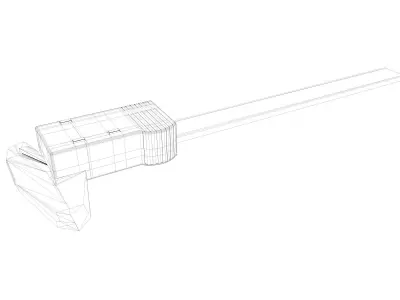 digital Vernier Calipers 3D model buy