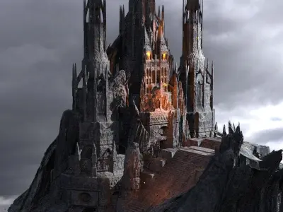 Dark Realms Mountain fortress 2 3D model