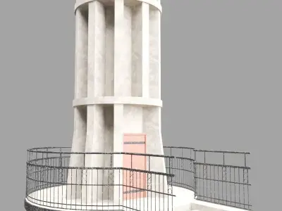 Historic Tower 1 3D model