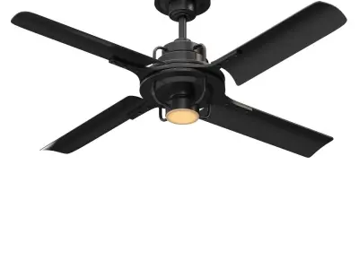 Peregrine Industrial Led Ceiling Fan PBR 3D model