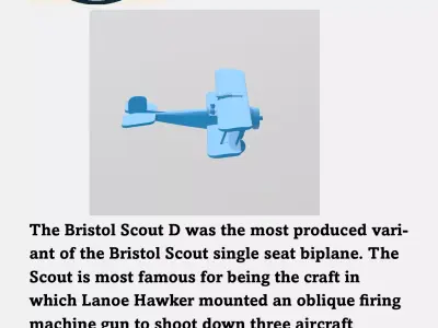 Bristol Scout D 3D print model