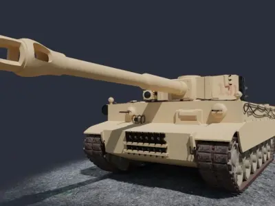 Tank Tiger I 3D model purchase