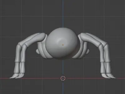 Simple Spider Model 3D model