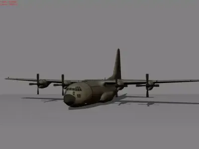Air plane Lockhead C-130 Hercules 3D model