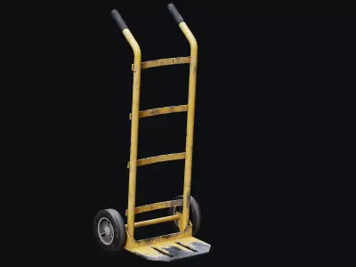 Low Poly PBR Sack Truck Low-poly 3D model