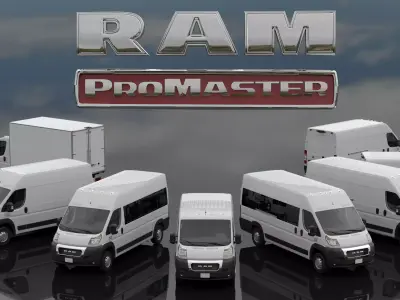 RAM PROMASTER 1500 2500 3500 3D Model Pack