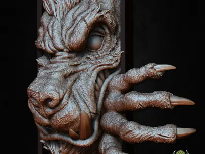 werewolf book 3D print model