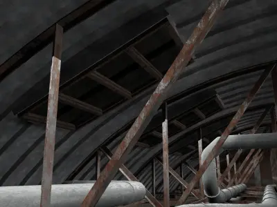 Warehouse Interior 3D model 2