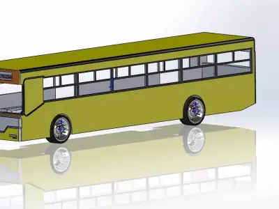toy bus 3D model