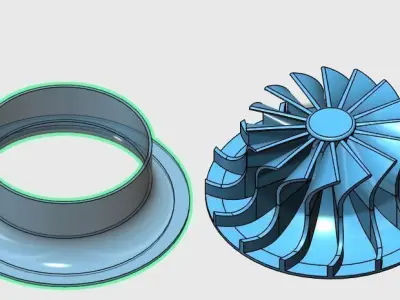 Impeller for centrifugal compressor Free 3D print model