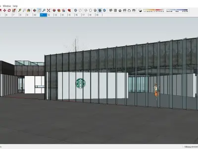 Sketchup Recreational Tourism building 121 Free 3D model