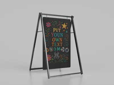 Creative Studio Essentials - Customizable Chalkboards 3D model