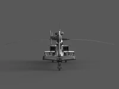 Apach Helicopter 3D model