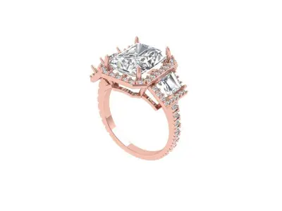 Wedding Ring  3D print model 366