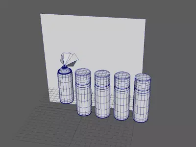 Drippy Paints  Complete Spray Can Collection  3D model