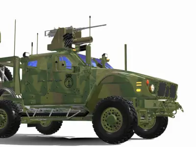 oshkosh matv mrap Low-poly 3D model