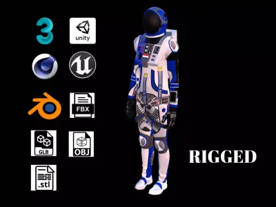 Astronaut Spacesuit Holland 3D model