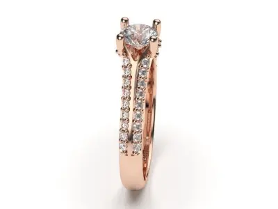 solitaire with ring sizes  8 part S29 3D print model
