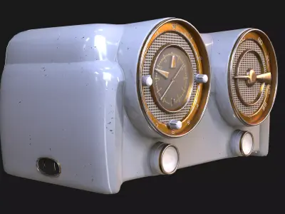 Radio 3D model 4