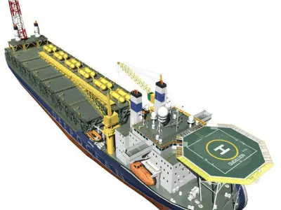 FPSO-vessel hudson oil tanker 3D model