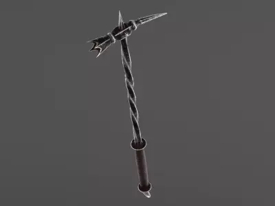medieval warhammer Low-poly 3D model purchase