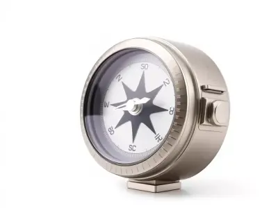 Elegant Nautical Compass Model Pack with Detailed Features Low-poly 3D model