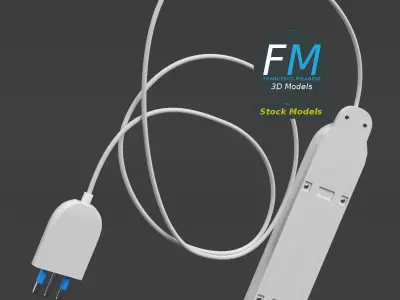 Italian power strip 3D model