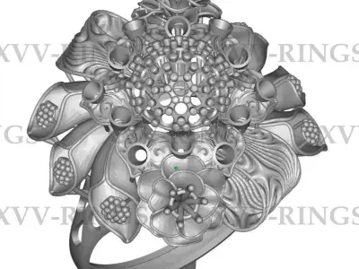 NEW TURKISH RINGS LOT XVSS-31 TO 40 3D print model