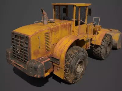 Loader truck Low-poly 3D model by CGSTALL