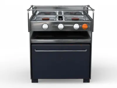 Old Yacht Stove or Camper Stove 3D model