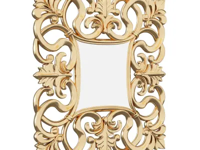 Mirror Italian Baroque 3D model