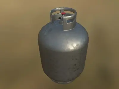 Gas Tank Low-poly 3D model shop