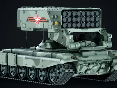 TOS-1A Solntsepyok 3D model