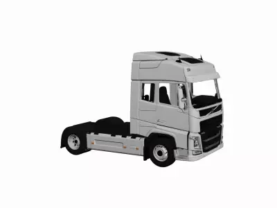 Volvo FH Semi Truck Transport Vehicle Model 3D model