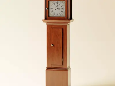 18th Century English Grandfather Clock 3D model