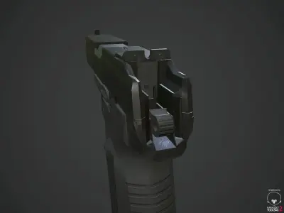 MP-443 Grach Low-poly 3D model